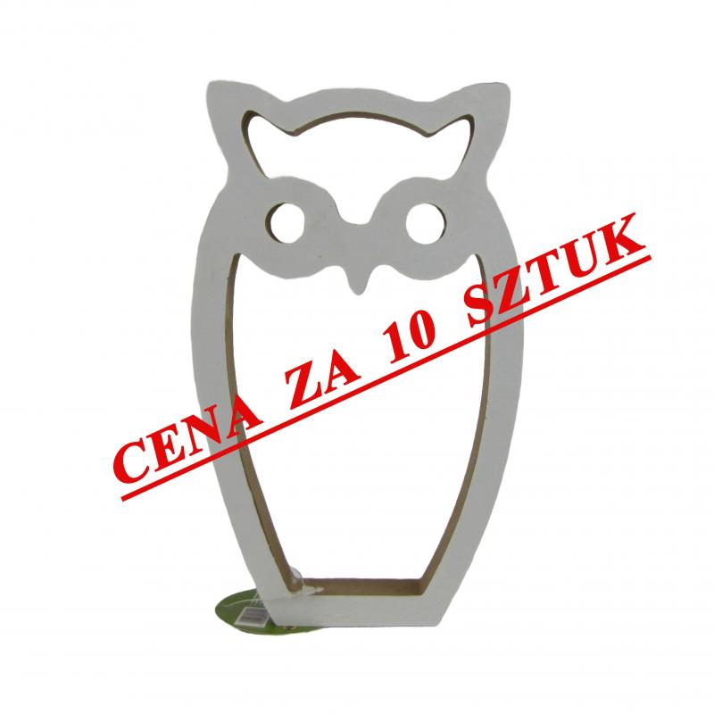 Drewniana sowa 20cm (10 sztuk)